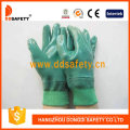 Gants de sécurité en nitrure de coton vert Dcn424